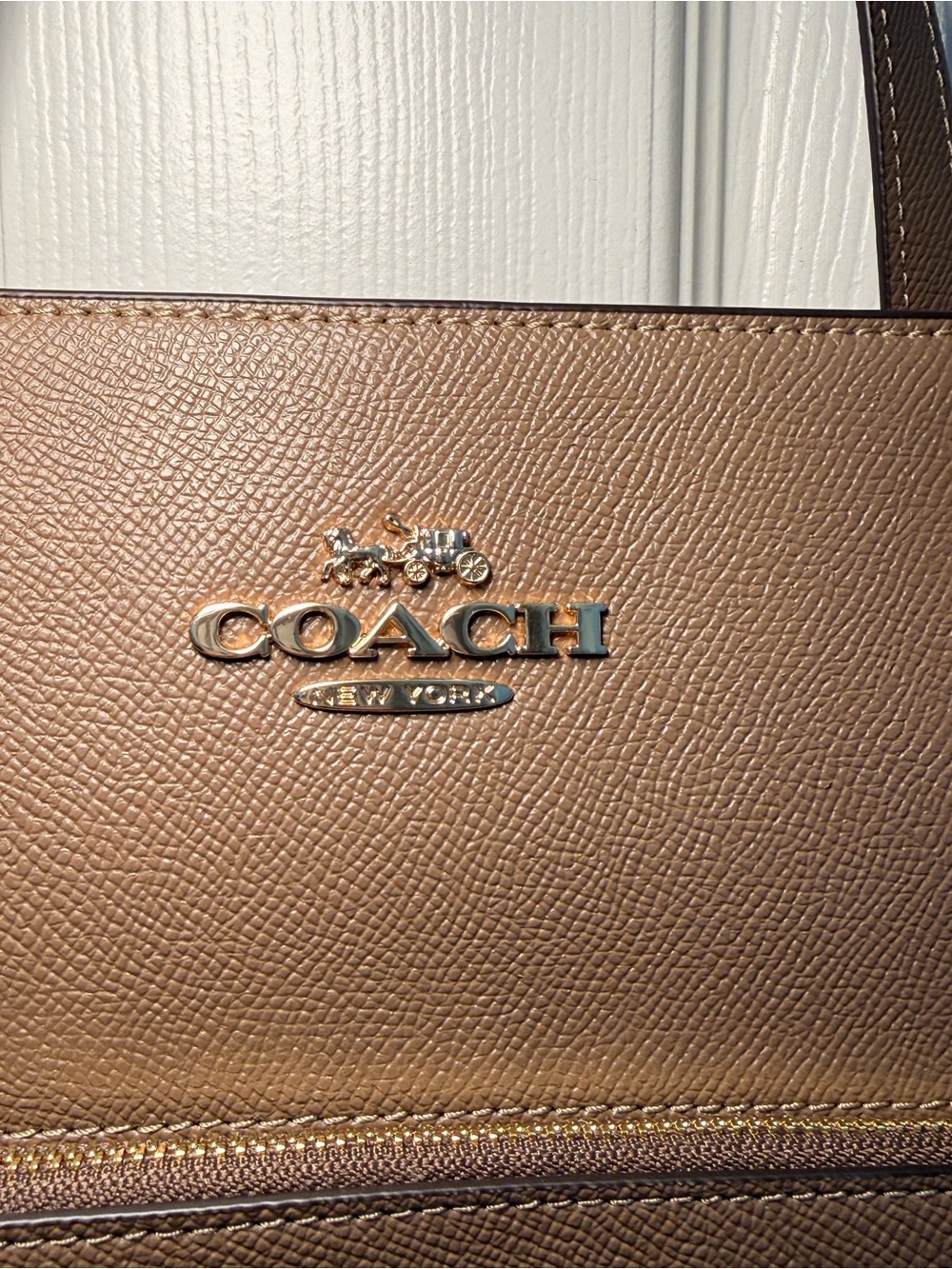 Coach Station Tote - Dark Stone with Gold Hardware NWOT - Picture 3 of 16